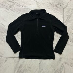 Black Half-Zip Fleece Pullover